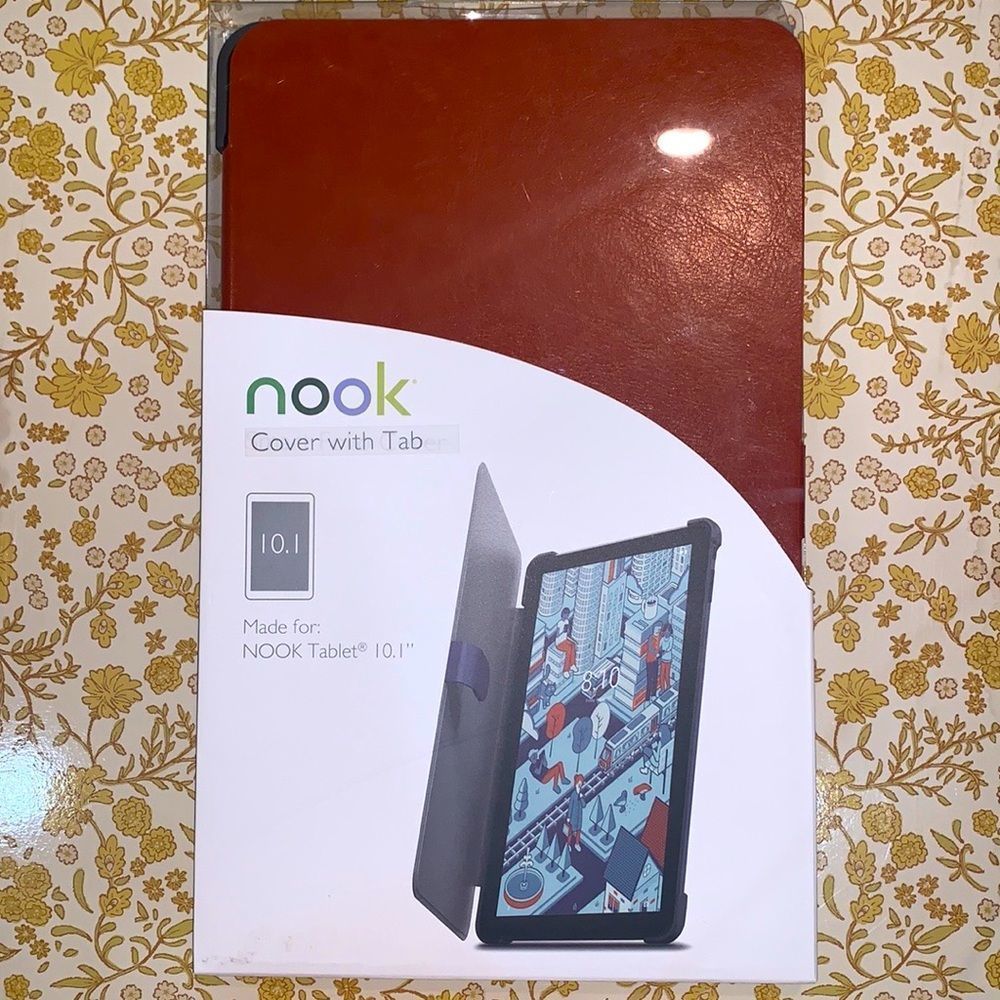 COPY - NOOK Tablet 10.1 Cover with Tab in Cinnamon Brown retails 29.95